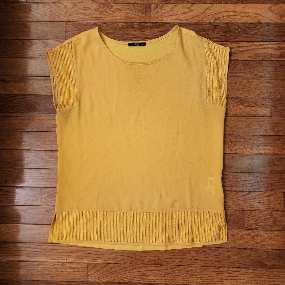 On Fashion Orange Sleeveless Top